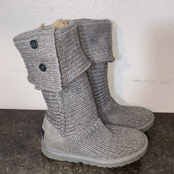 COPY - UGG Australia Cardy Classic Tall Grey Boots. Size 7 Women’s Suede - Picture 1 of 13